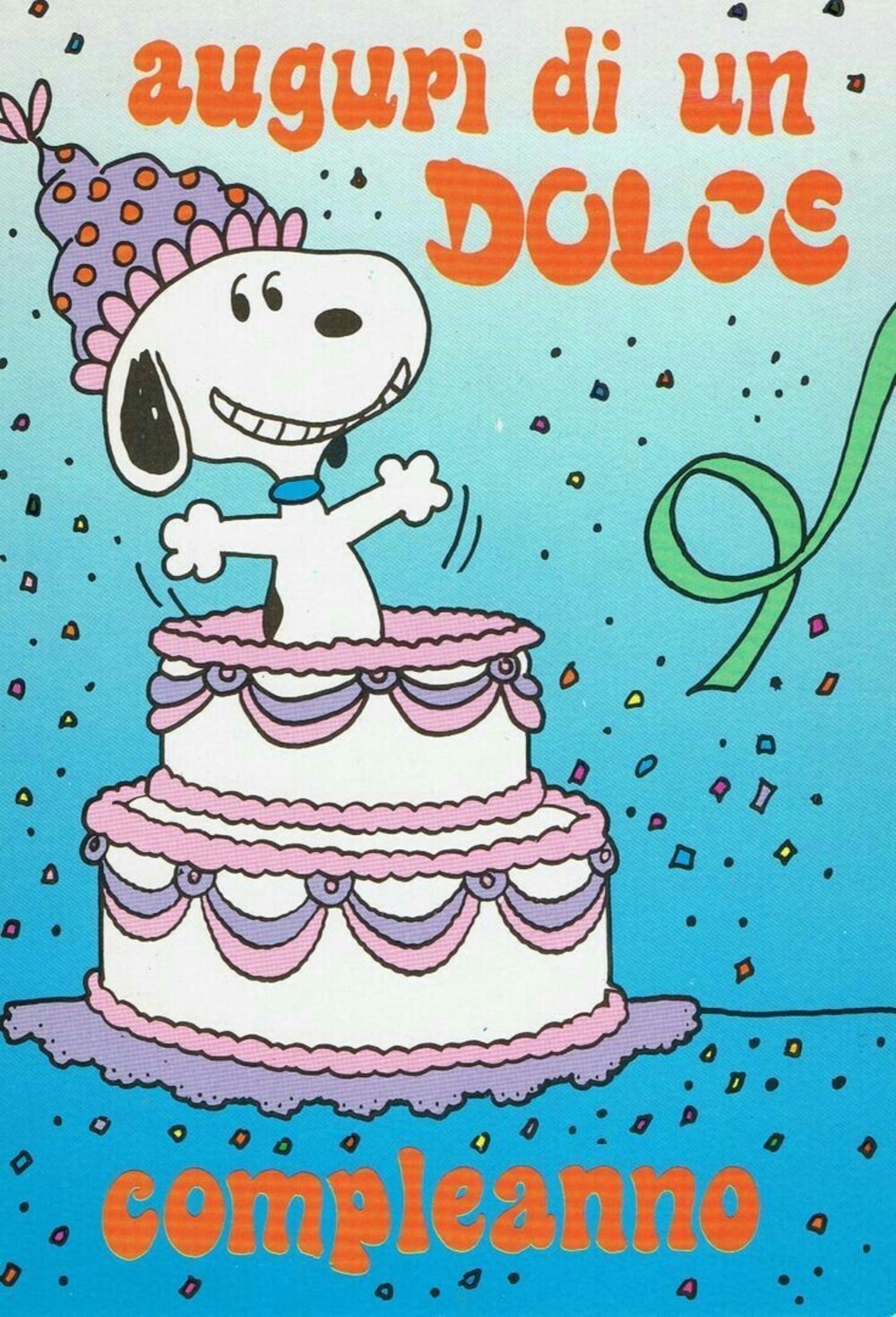Auguri di un dolce compleanno vignette Snoopy