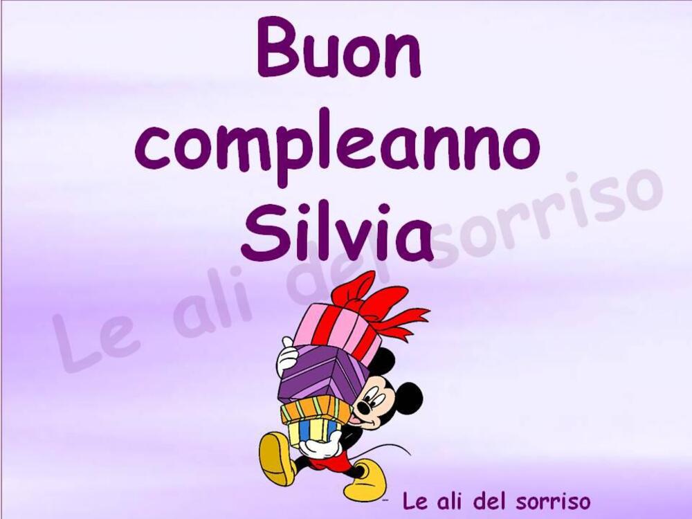 Buon compleanno Silvia