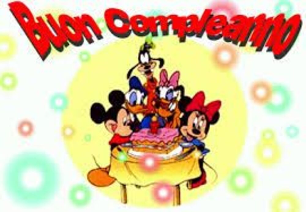 Buon compleanno con i personaggi Disney