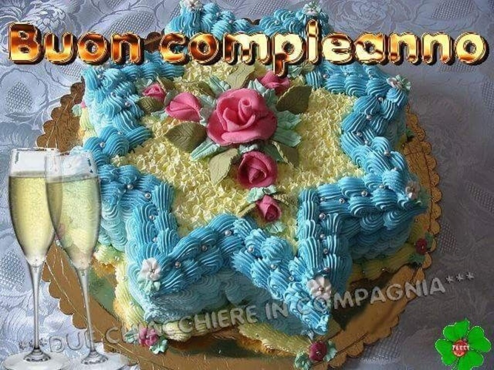 Buon compleanno con la torta
