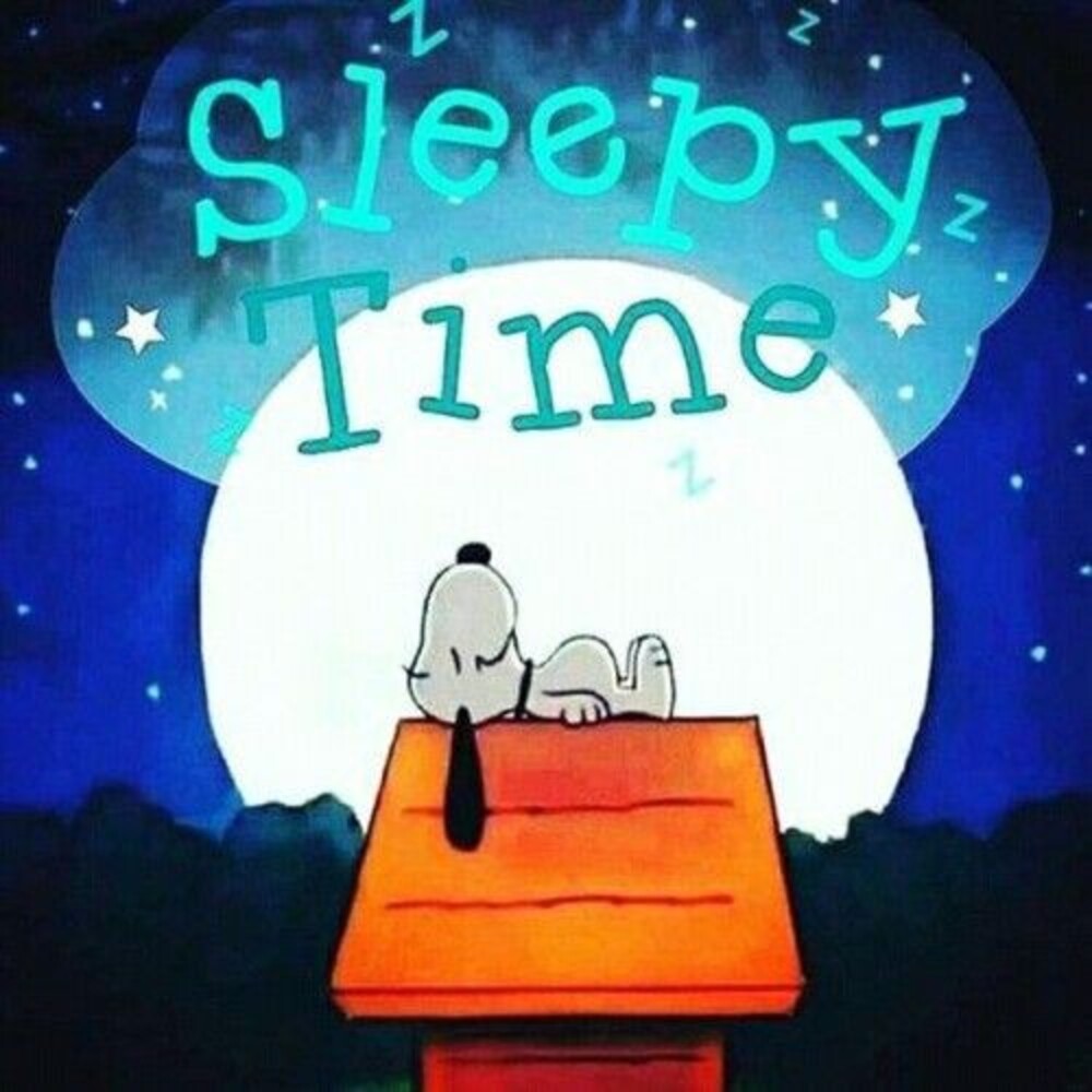Sleepy Time vignette Snoopy