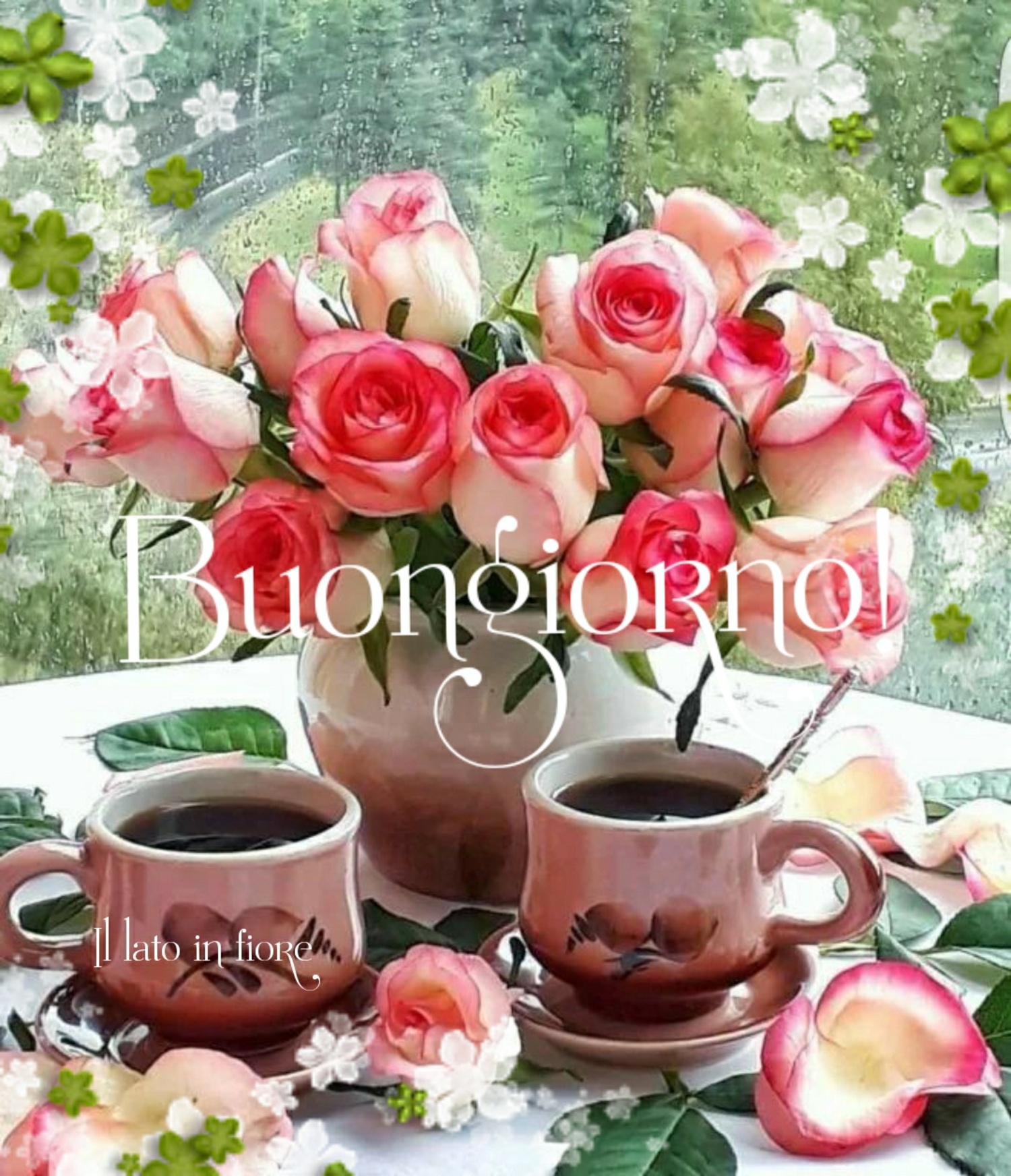 Buongiorno immagini e foto con le rose (1)