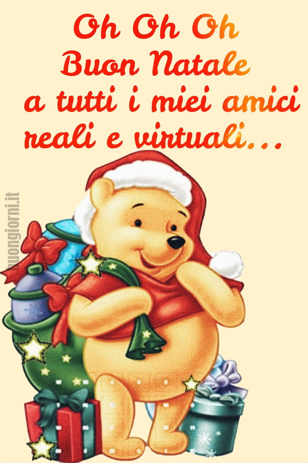 Oh Oh Oh Buon Natale a tutti da Winnie Pooh